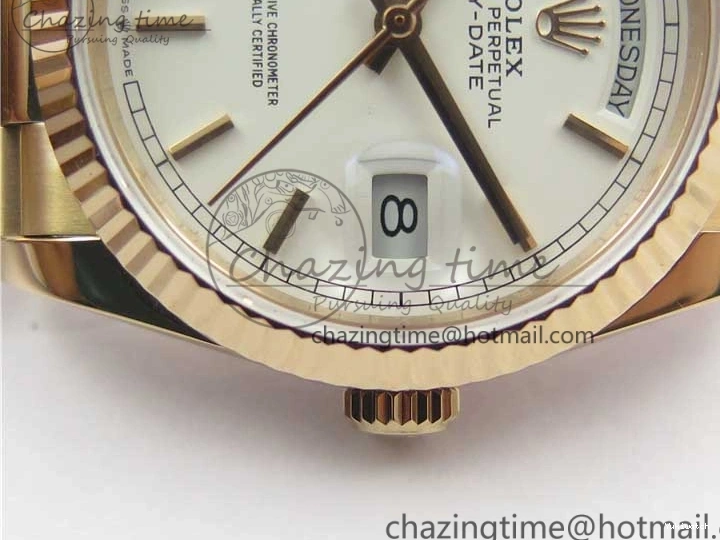 Bracelet 36 RG RG 128239 on President Maker Dial Day-Date White Bp Edition Best 1005